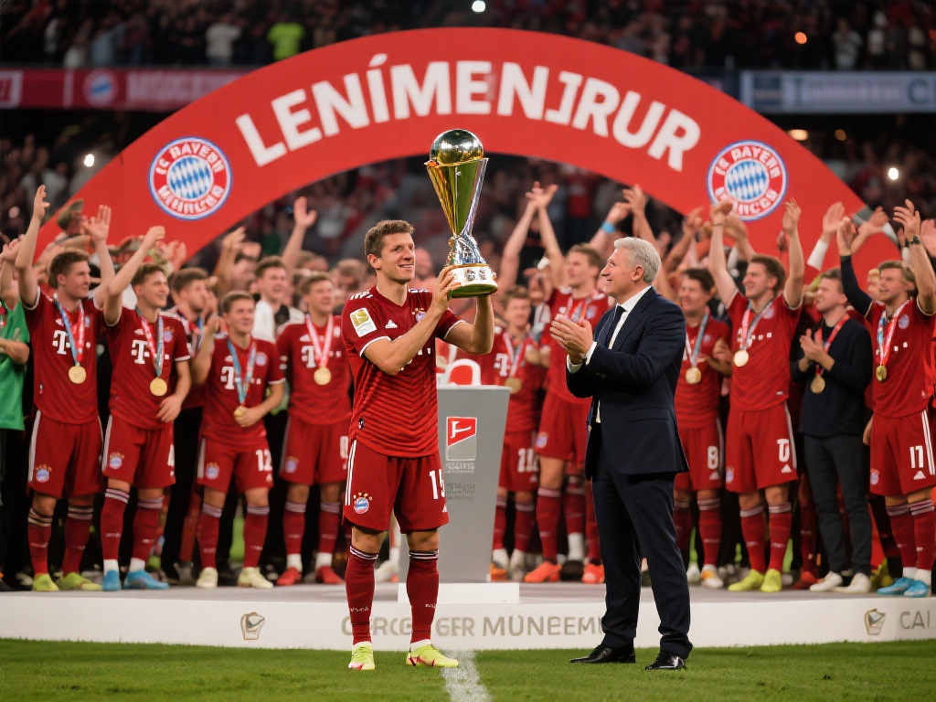 拜仁重夺德甲冠军撒花，穆勒告别传奇落幕