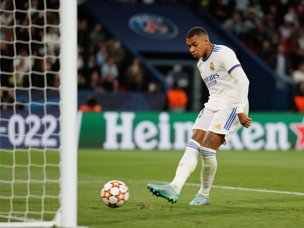 皇马计划将姆巴佩打造为定位球大师,点球与任意球主罚权尽归其手 在现代足球中,点球往往是决定比赛胜负的关