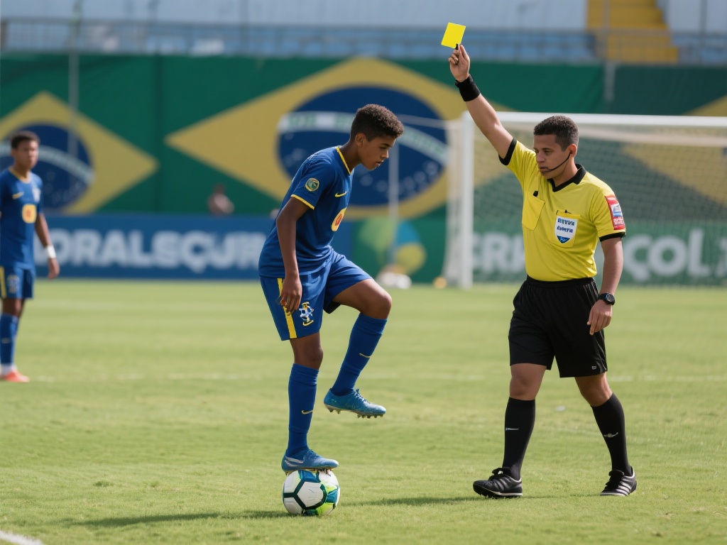 在足球比赛中，公平与规则始终是比赛的核心