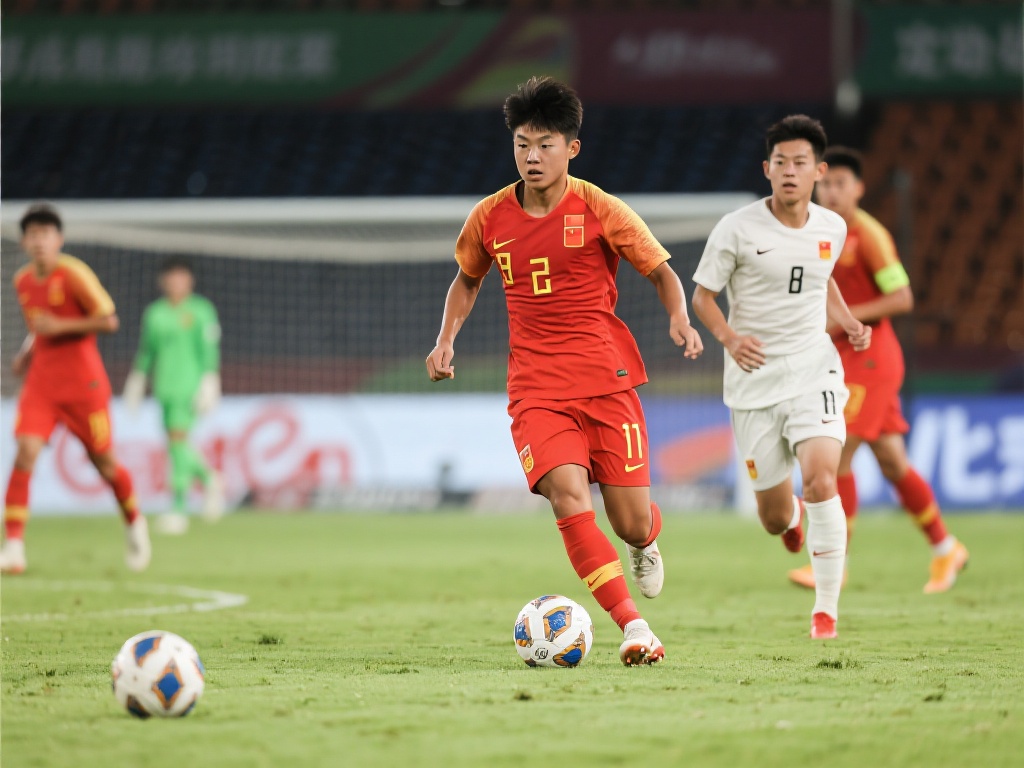 国少对阵沙特U17半场数据全面落后